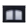 Fireplace Glass Doors Fenwick Large Black FN-5702BL